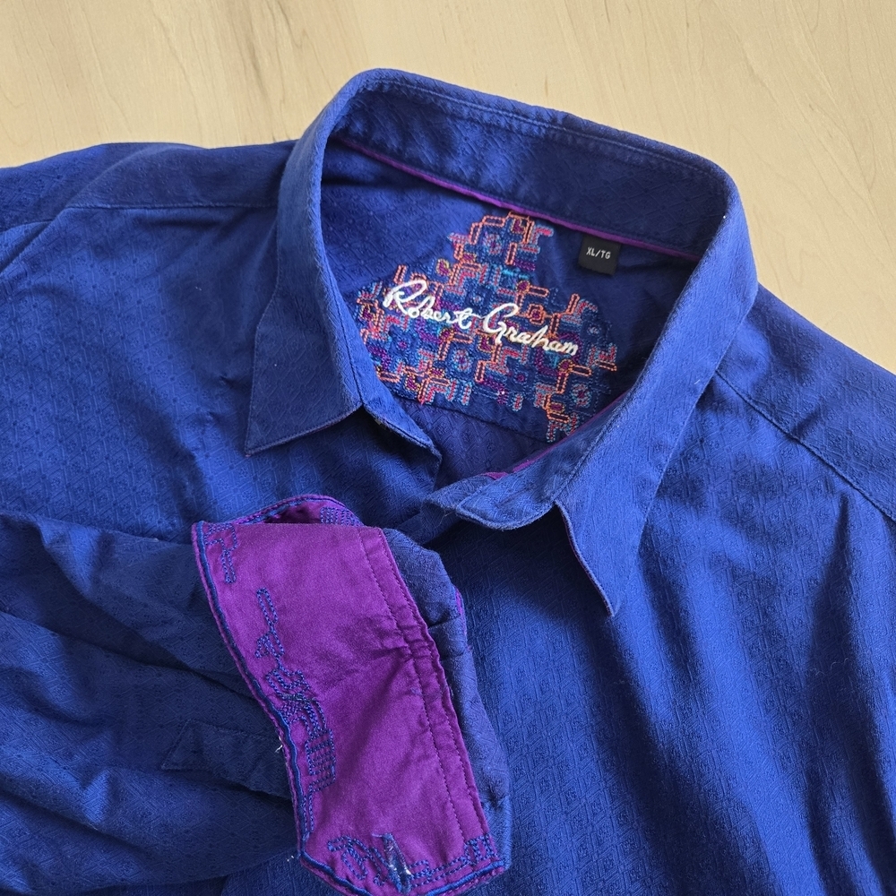 Robert Graham Royal Blue Dress Shirt